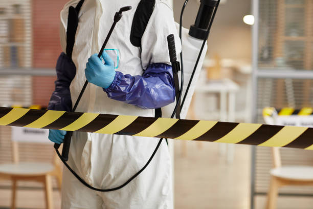 Professional Sewage Cleanup technician working in Pembroke, NC